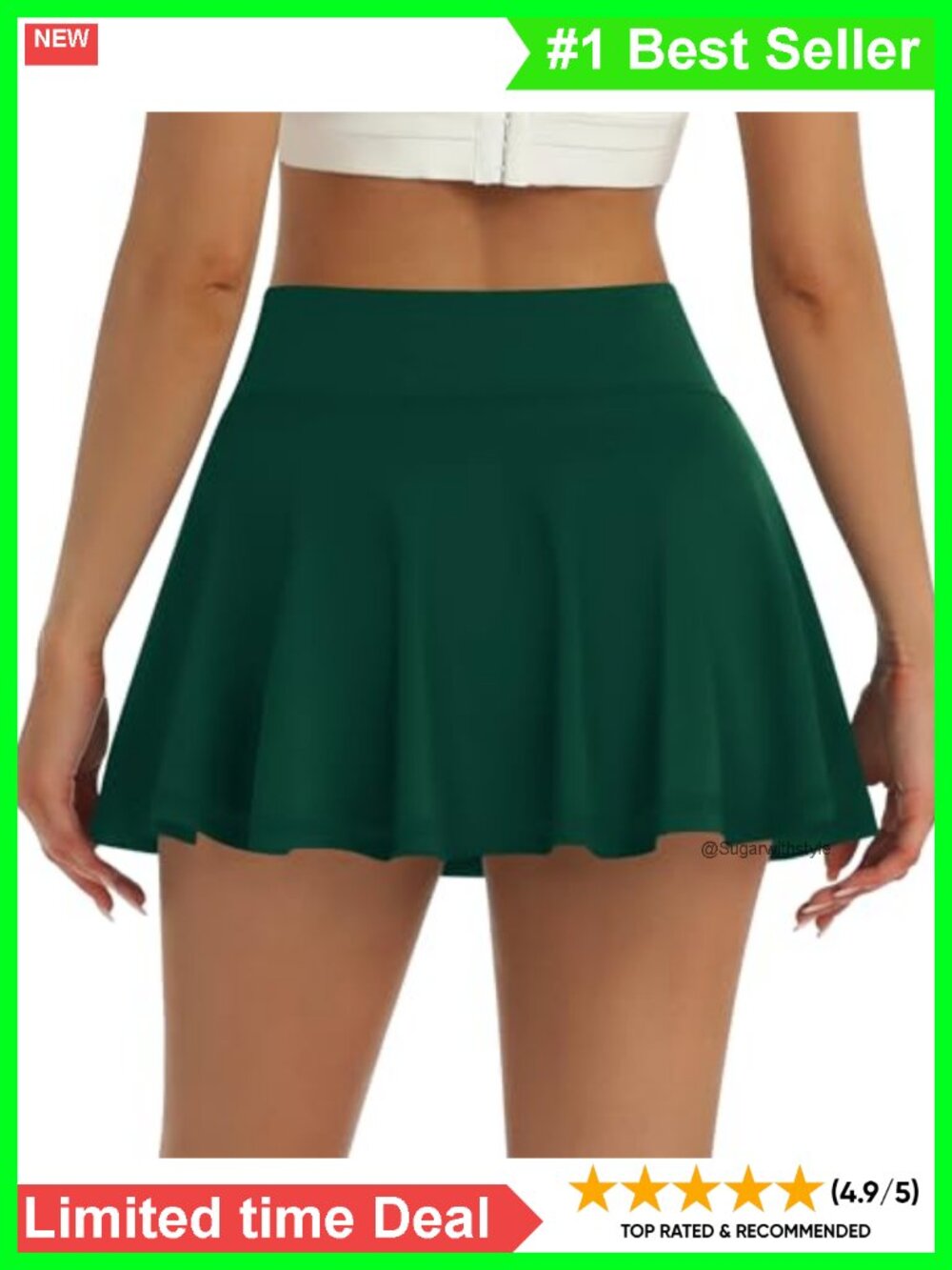 Pleated Tennis Skirt High Waisted Golf Skort with Pockets